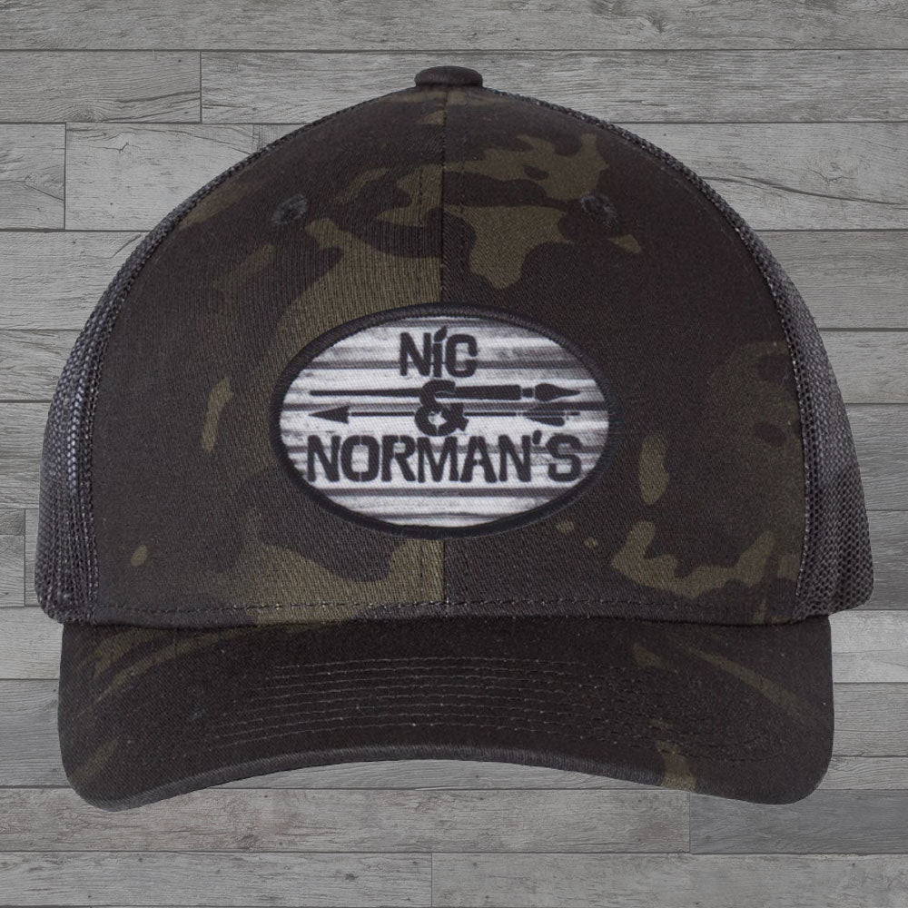 N&N's Patch Black Camo Trucker