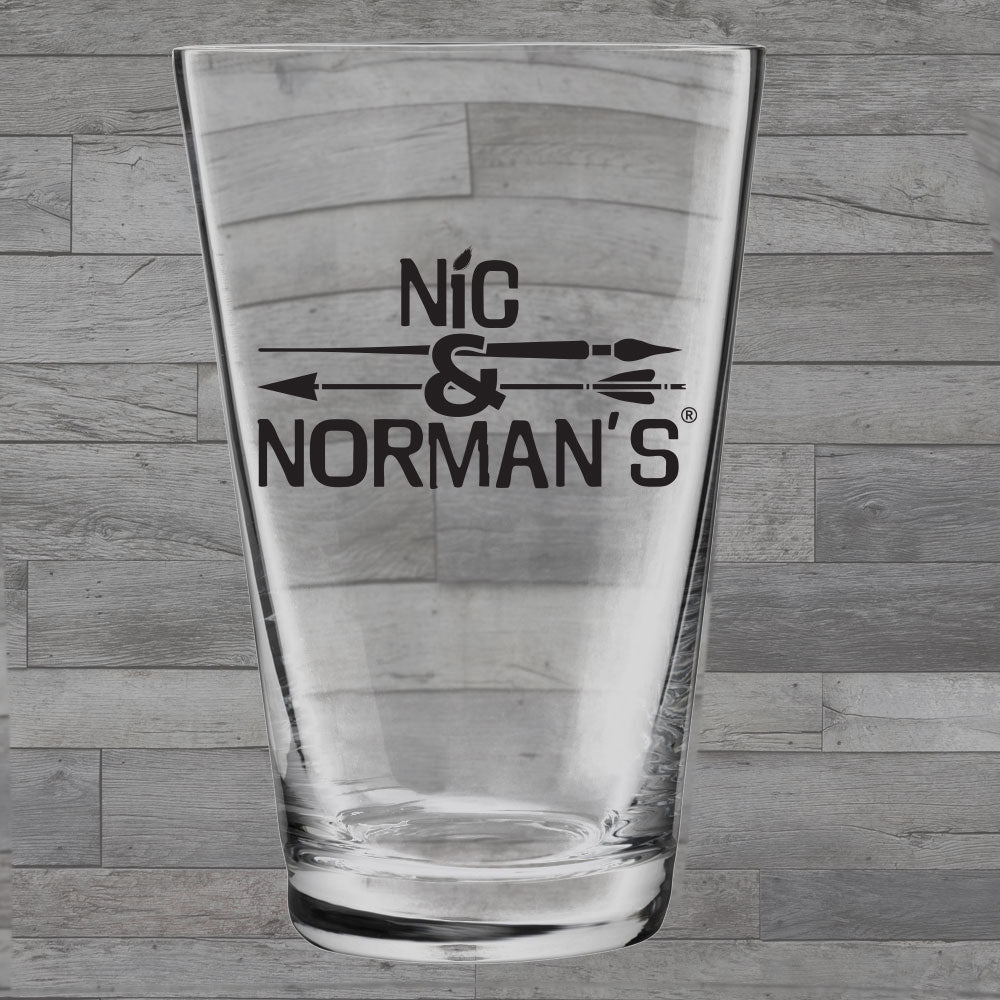 Nic & Norman's 16oz Pint Glass