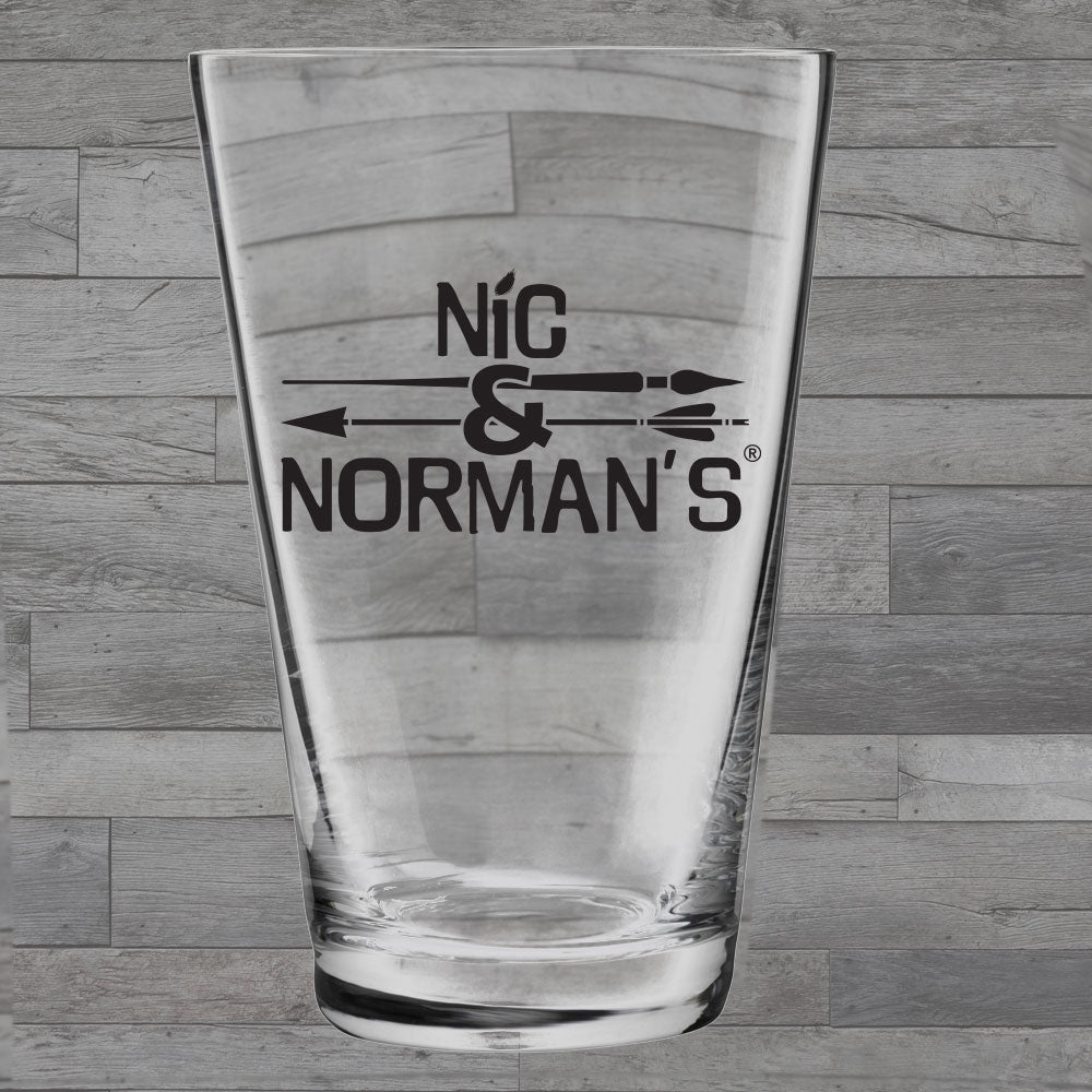 WS-Nic & Norman's 16oz Pint Glass (24pc min)