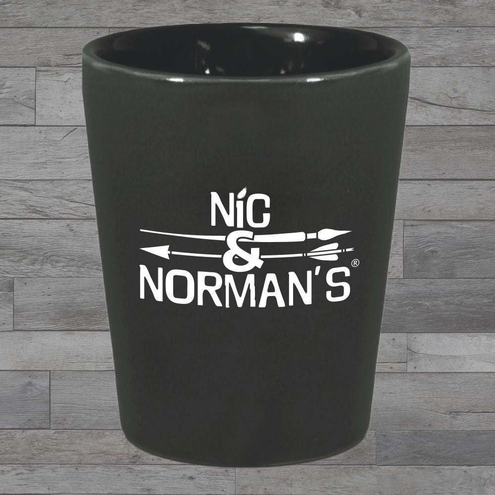 Nic & Norman's Ceramic 2oz Shot Glass